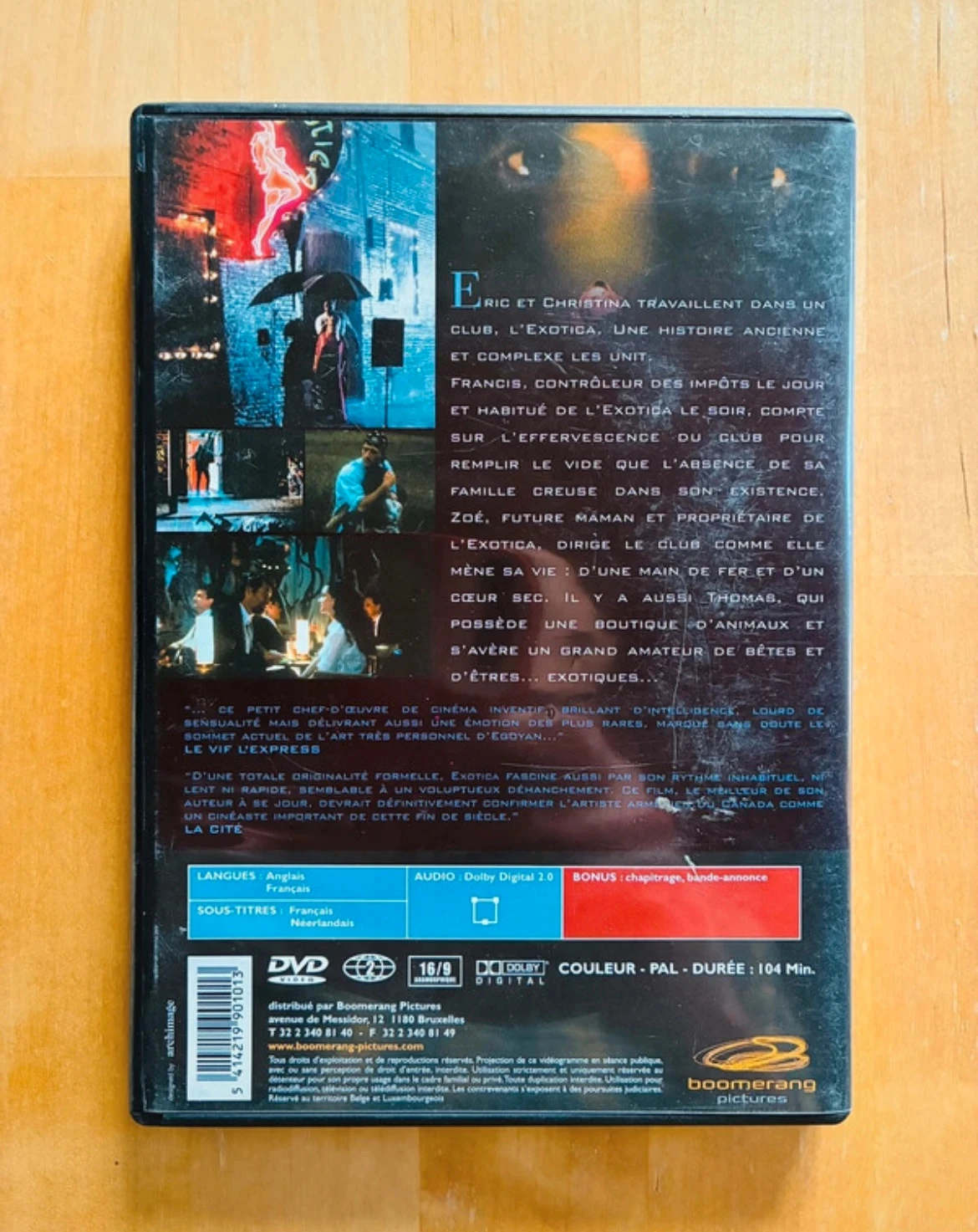 DVD Exótica de Atom Egoyan. – photo 3